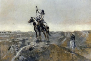 guerra Charles Marion Russell Indios americanos Pinturas al óleo